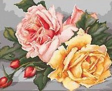 Схема вышивки «Розы»