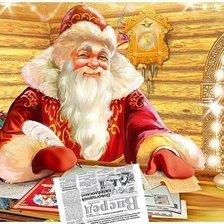 Схема вышивки «дед мороз»