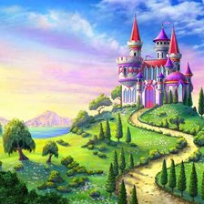 Схема вышивки «Сказочный замок»