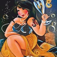 Схема вышивки «Красотка»