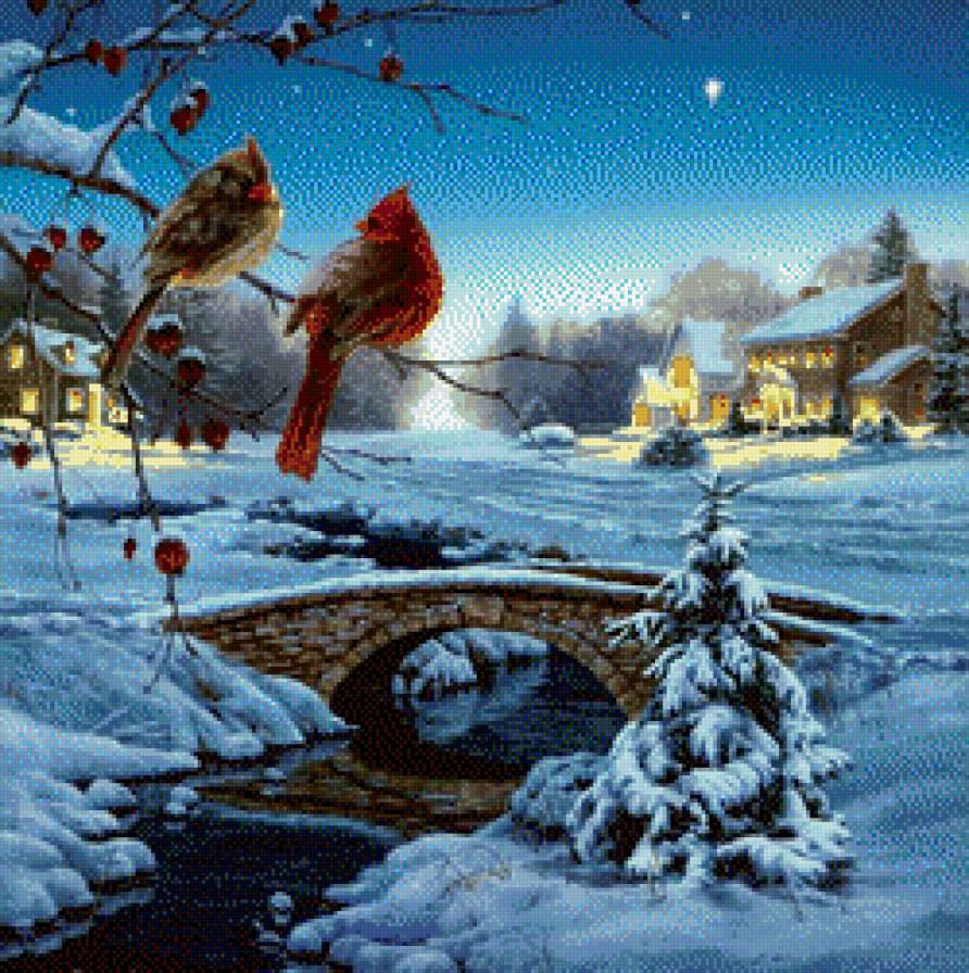 Птицы. Зима - птицы, зима - предпросмотр