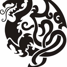 Схема вышивки «дракон»