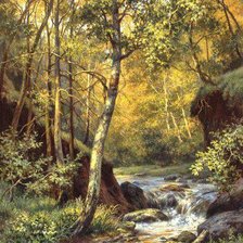 Схема вышивки «Михаил Сатаров. Ручей.»