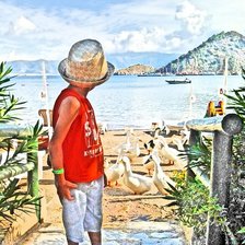 Схема вышивки «гуси прилетели»