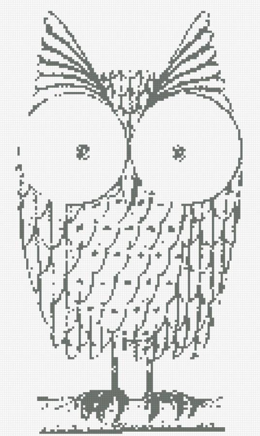 Сова - сова, филин, глаза - предпросмотр