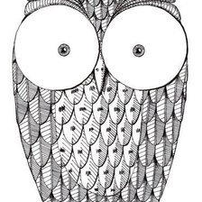 Схема вышивки «Сова»