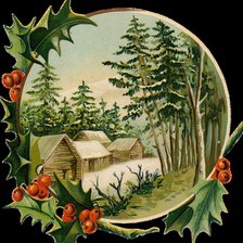 Схема вышивки «пейзаж»