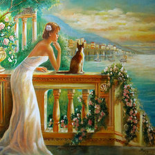 Схема вышивки «с видом на море»