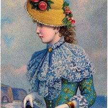 Схема вышивки «леди»