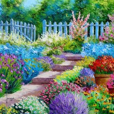 Схема вышивки «в саду»