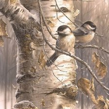 Схема вышивки «на ветке»