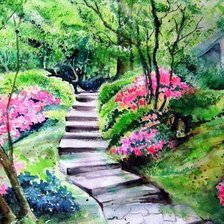 Схема вышивки «лестница»