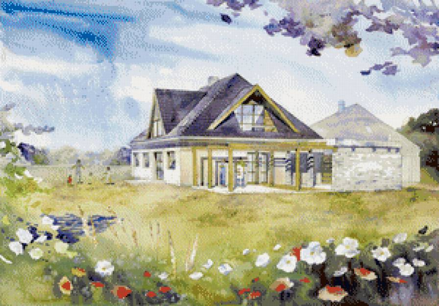 дворик - пейзаж - предпросмотр