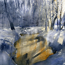 Схема вышивки «зима»