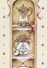 Схема вышивки «alacena con tres teteras»