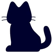 Схема вышивки «тень кота»