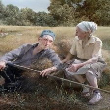 Схема вышивки «ancianos campesinos»