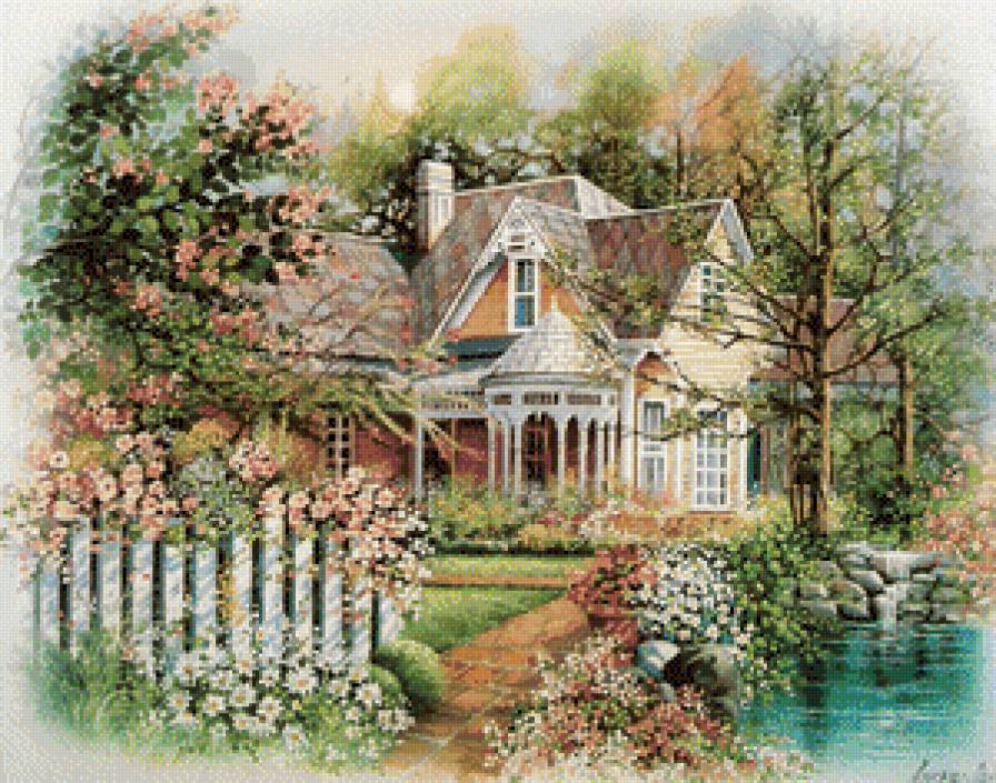 andres orpinas  HousewithPicketFence 100 colors - предпросмотр