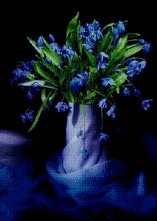 Ваза с цветами - ваза, букет, цветы - предпросмотр