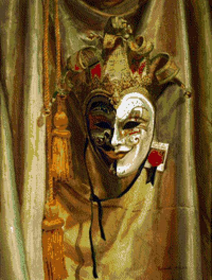 Маска на золотой парче - маска, парча, маскарад, золото - предпросмотр