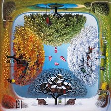 Схема вышивки «4 сезона»