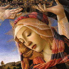 Схема вышивки «botticelli-madone_magnificat-1483»