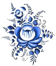 Схема вышивки «Гжель2»