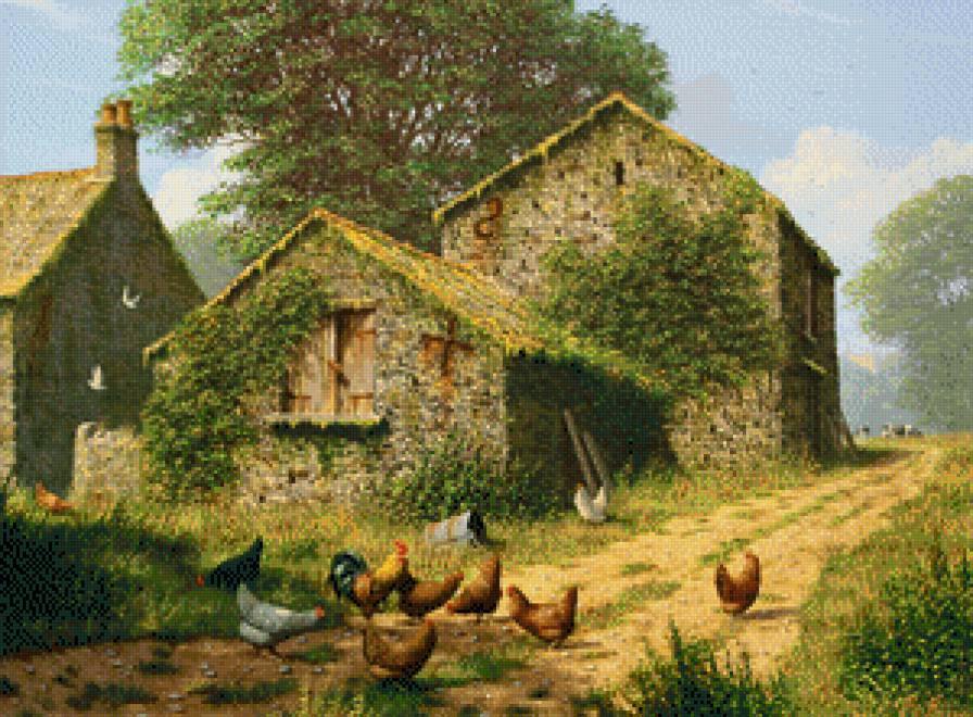 casas de granja con gallinas - предпросмотр