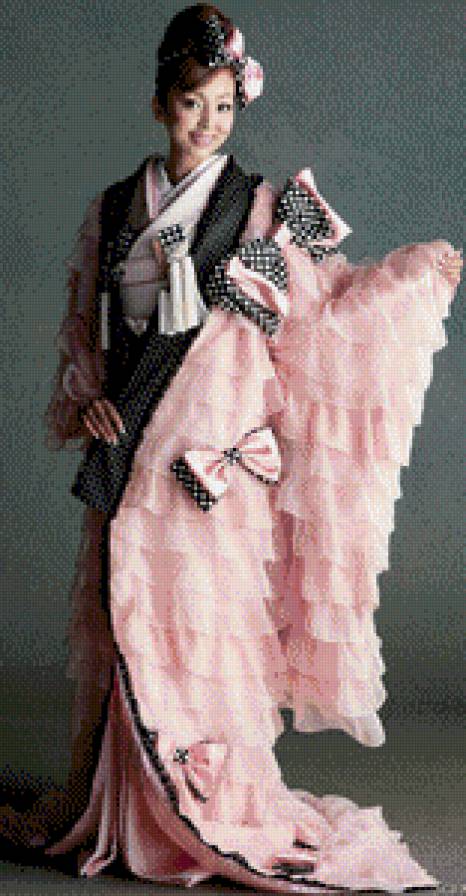 cute-pink-kimono-with-sweet-bows - предпросмотр