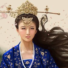 dama china con peineta