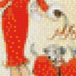 Предпросмотр схемы вышивки «damas paseando a sus perros» (№809402)