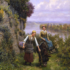 Схема вышивки «daniel_ridgway_knight_a3513_returning_home»