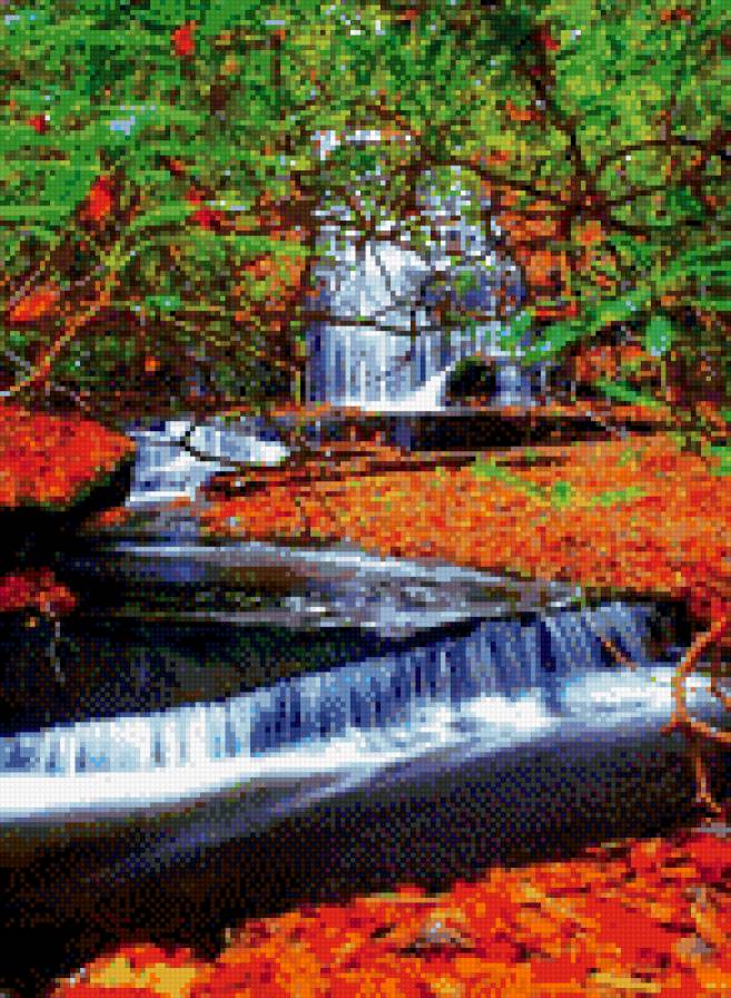 Водопад - водопад, пейзаж, природа - предпросмотр