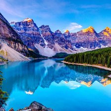 Схема вышивки «горный пейзаж»