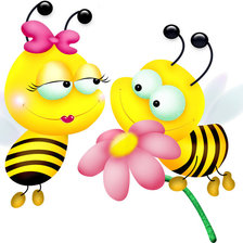 Схема вышивки «пчелки»