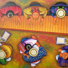 Схема вышивки «danza folk»