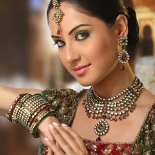 Схема вышивки «Индианка»