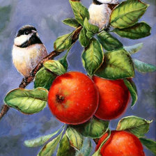 Схема вышивки «птички невелички»