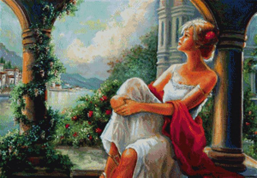 мечтательница - природа, девушка - предпросмотр