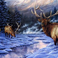 Схема вышивки «Біля струмка»