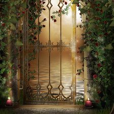 Схема вышивки «дверь в море»