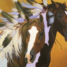 Схема вышивки «лошади»