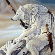 Схема вышивки «волк»