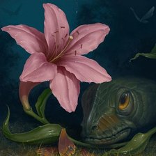 Схема вышивки «лилия»