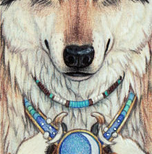 Схема вышивки «шаман»