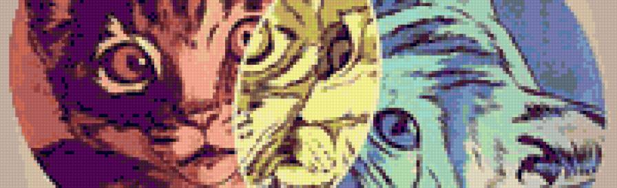 дуэт - поцелуй, пара, кошки - предпросмотр