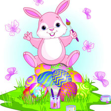 Схема вышивки «Пасхальный кролик»