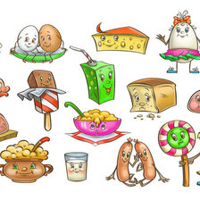 Схема вышивки «еда»