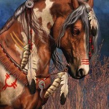 Схема вышивки «лошадь»