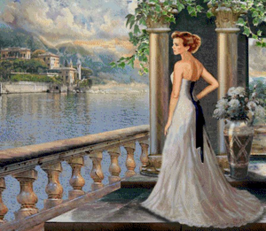 в ожидании - пейзаж, девушка - предпросмотр